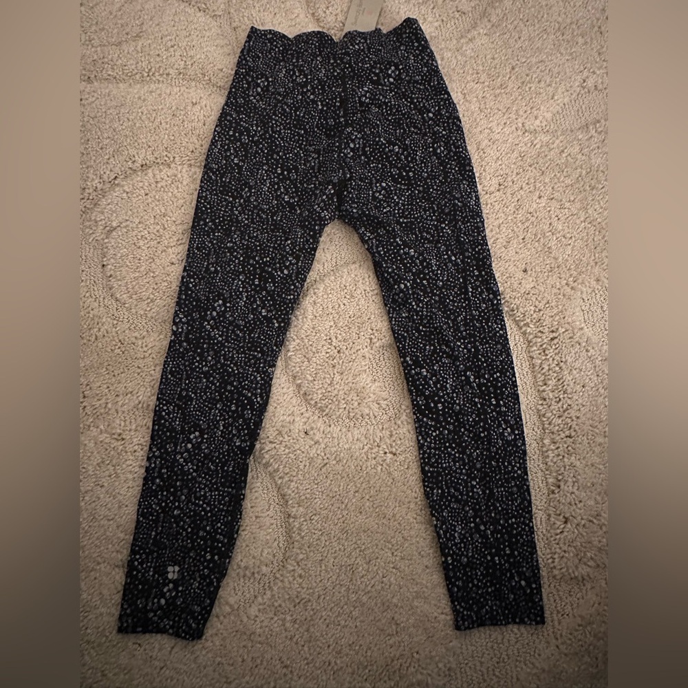 Sweaty Betty Navy and White Speckled Leggings